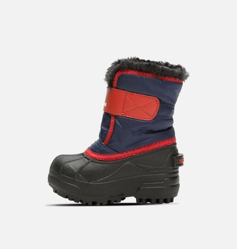 Sorel Çocuk Toddler Commander™ - Kar Botu Lacivert/Kırmızı - 168-HSUPXB